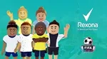 Image of player avatars in FIFA World X Roblox’s Rexona Obby. This created player and brand conversations in digital spaces